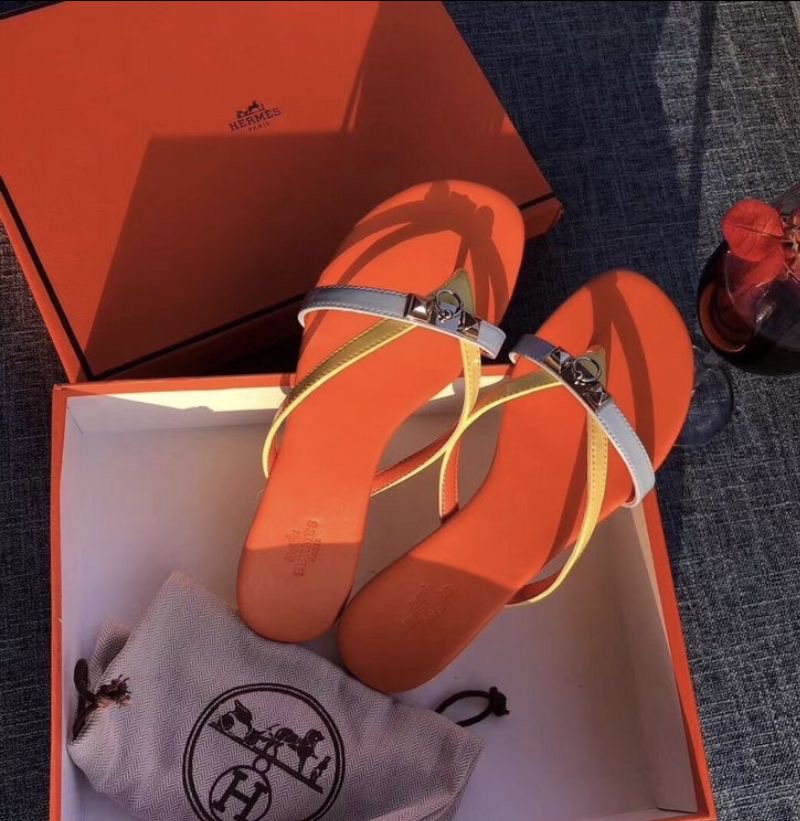 Multi colored Hermes  Slippers