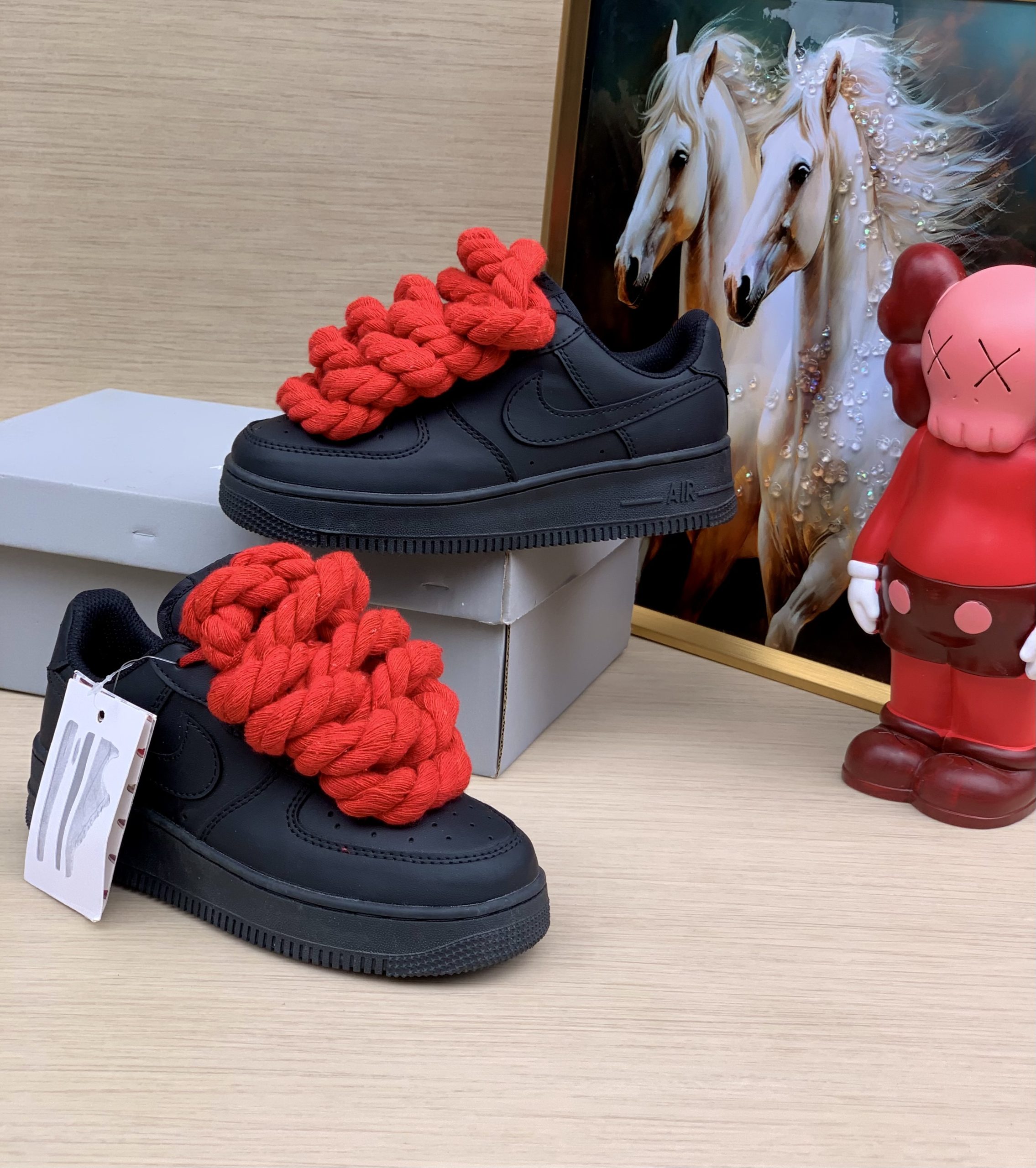 Black AF 1 Chunky Sneaker(Premium)