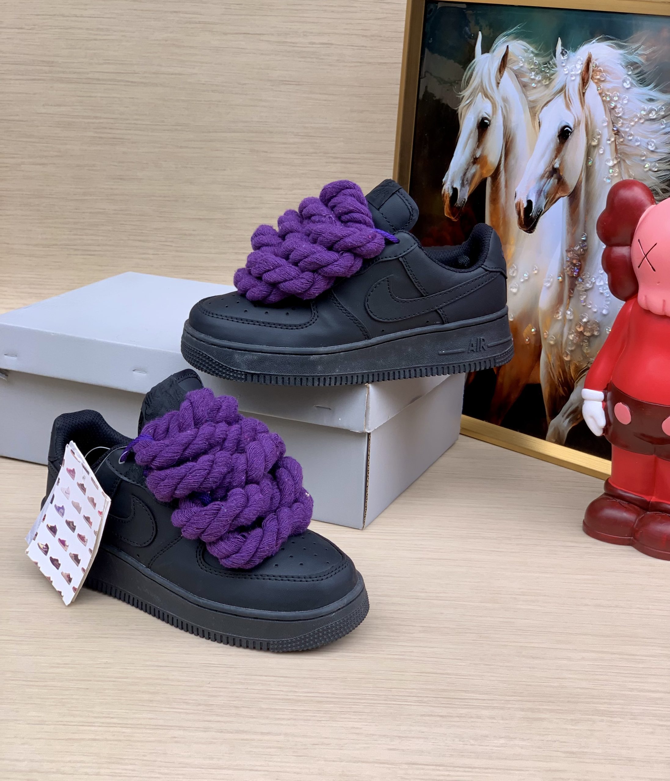 Black AF 1 Chunky Sneaker(Premium)