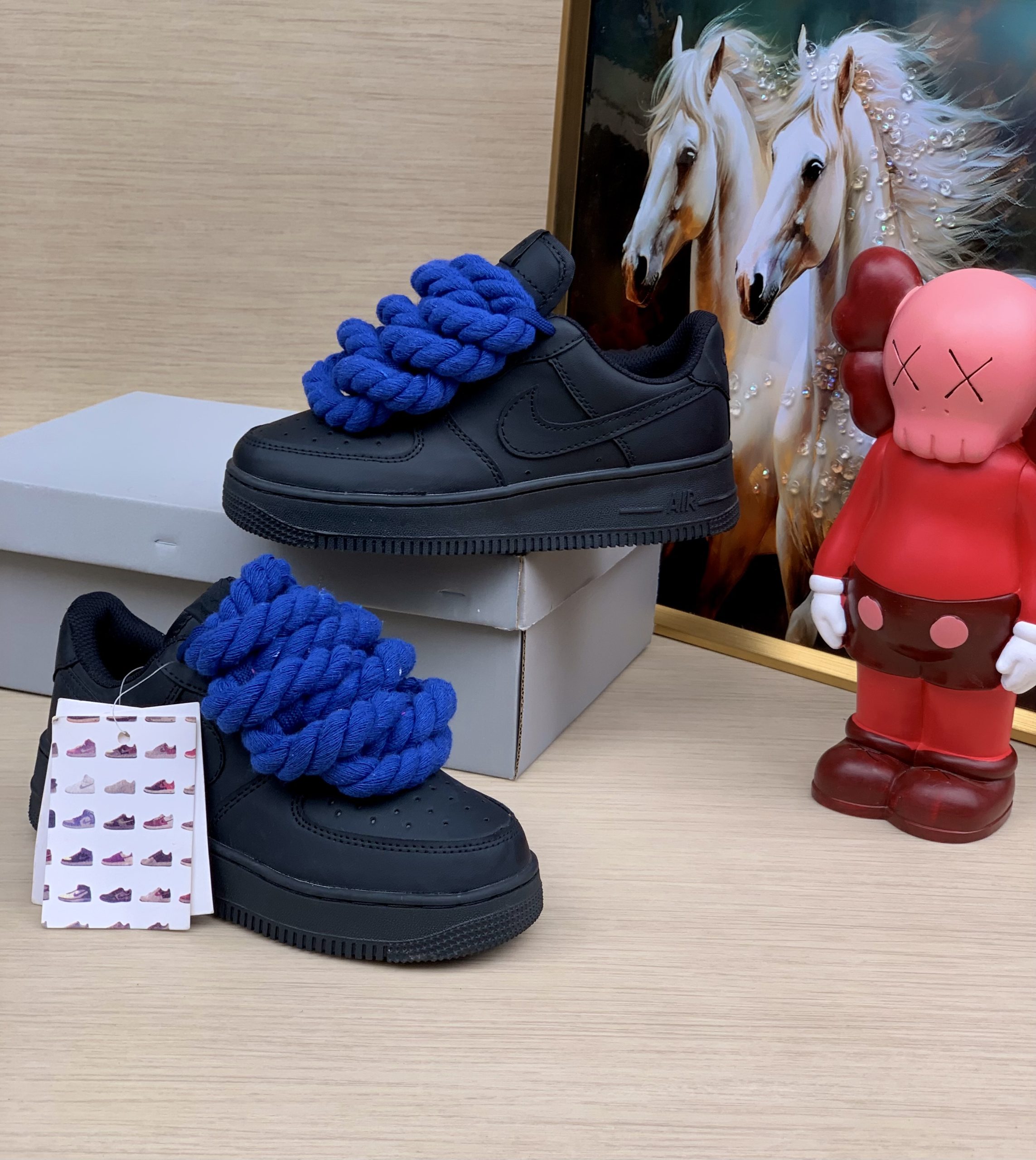 Black AF 1 Chunky Sneaker(Premium)