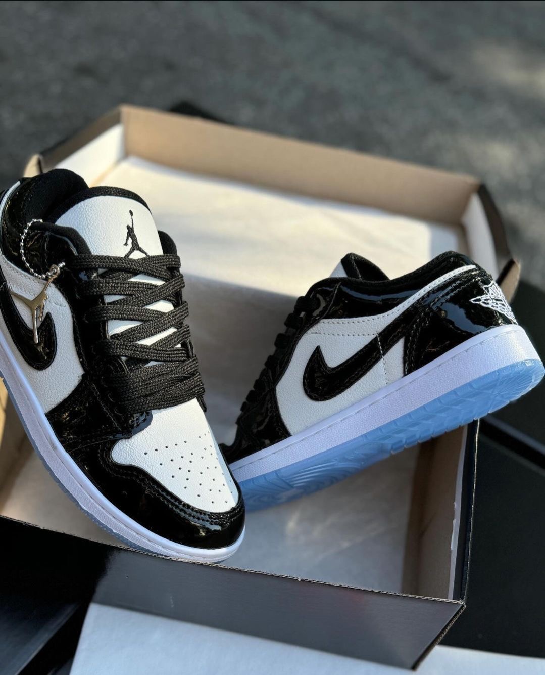 White and Black Luxury Glossy Jordan