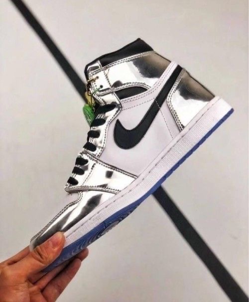 Sliver Hightop Jordan (Premium )