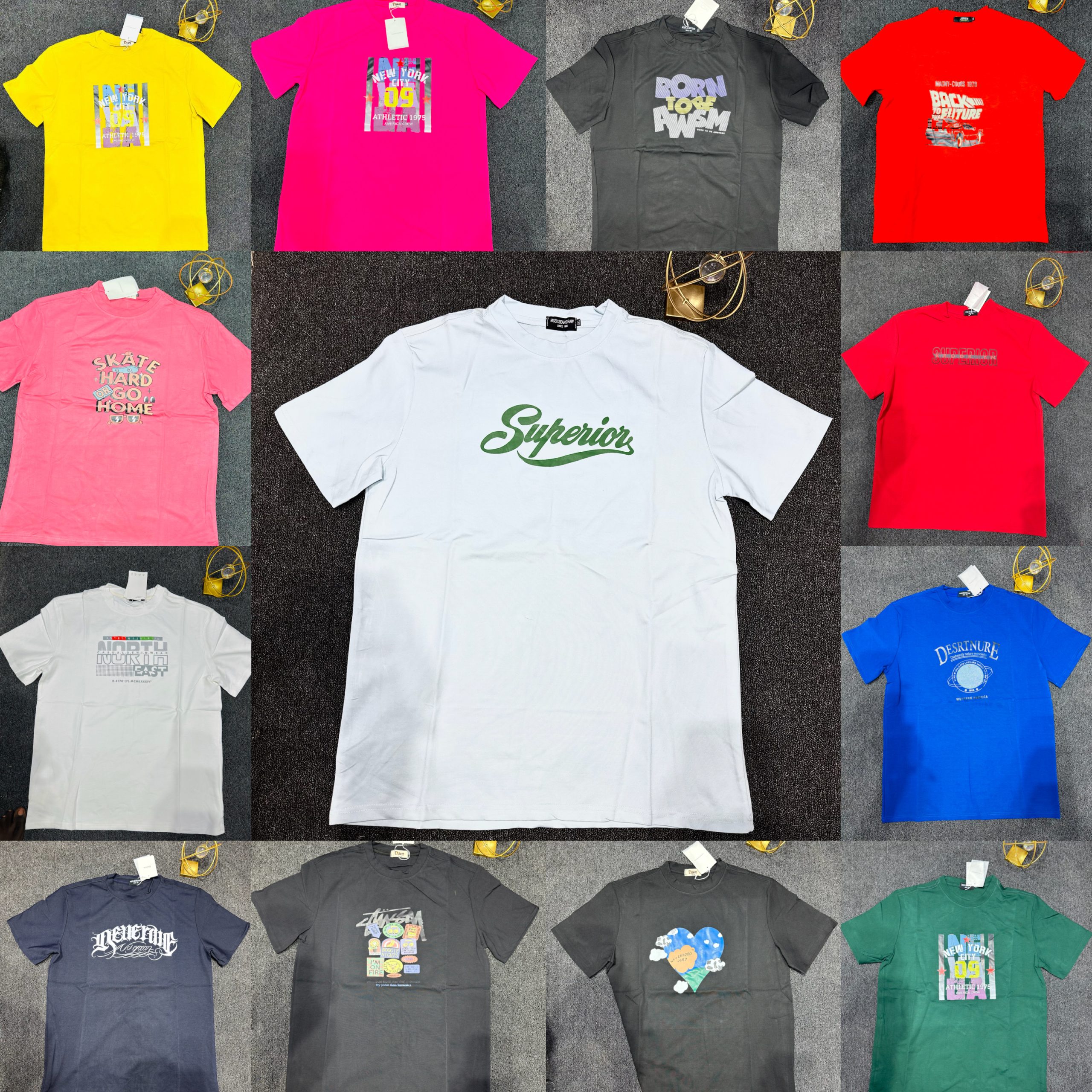 Stock T shirt  (Pick your desired design from (A1-A20)