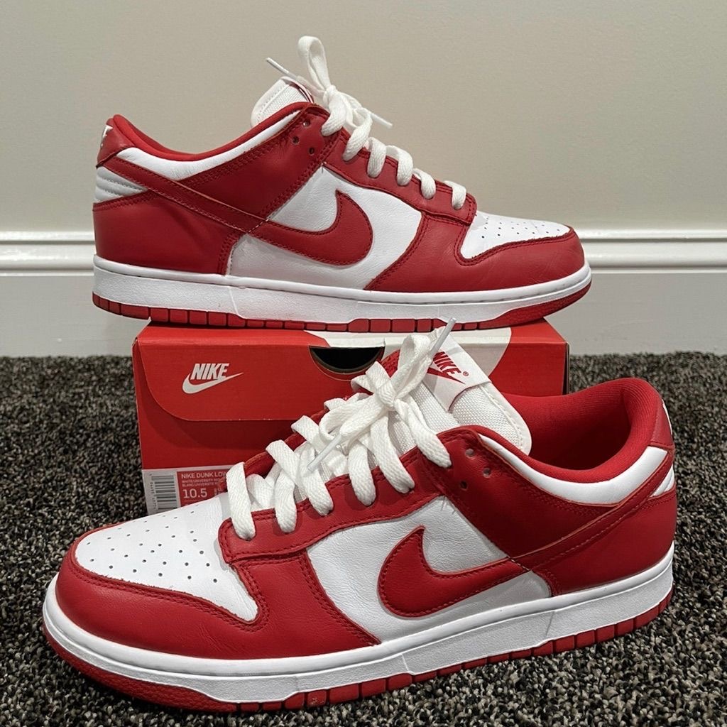 Red and White SB low dunk Premium