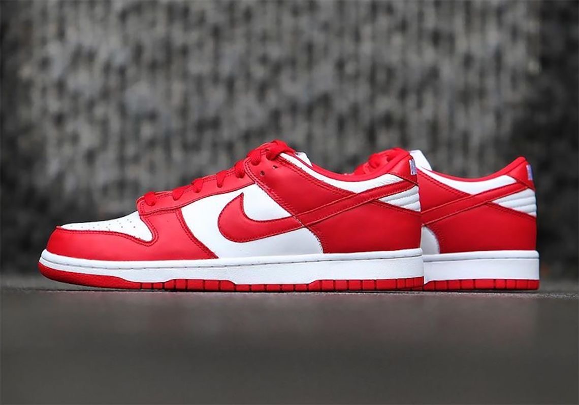 Red and White SB low dunk Premium