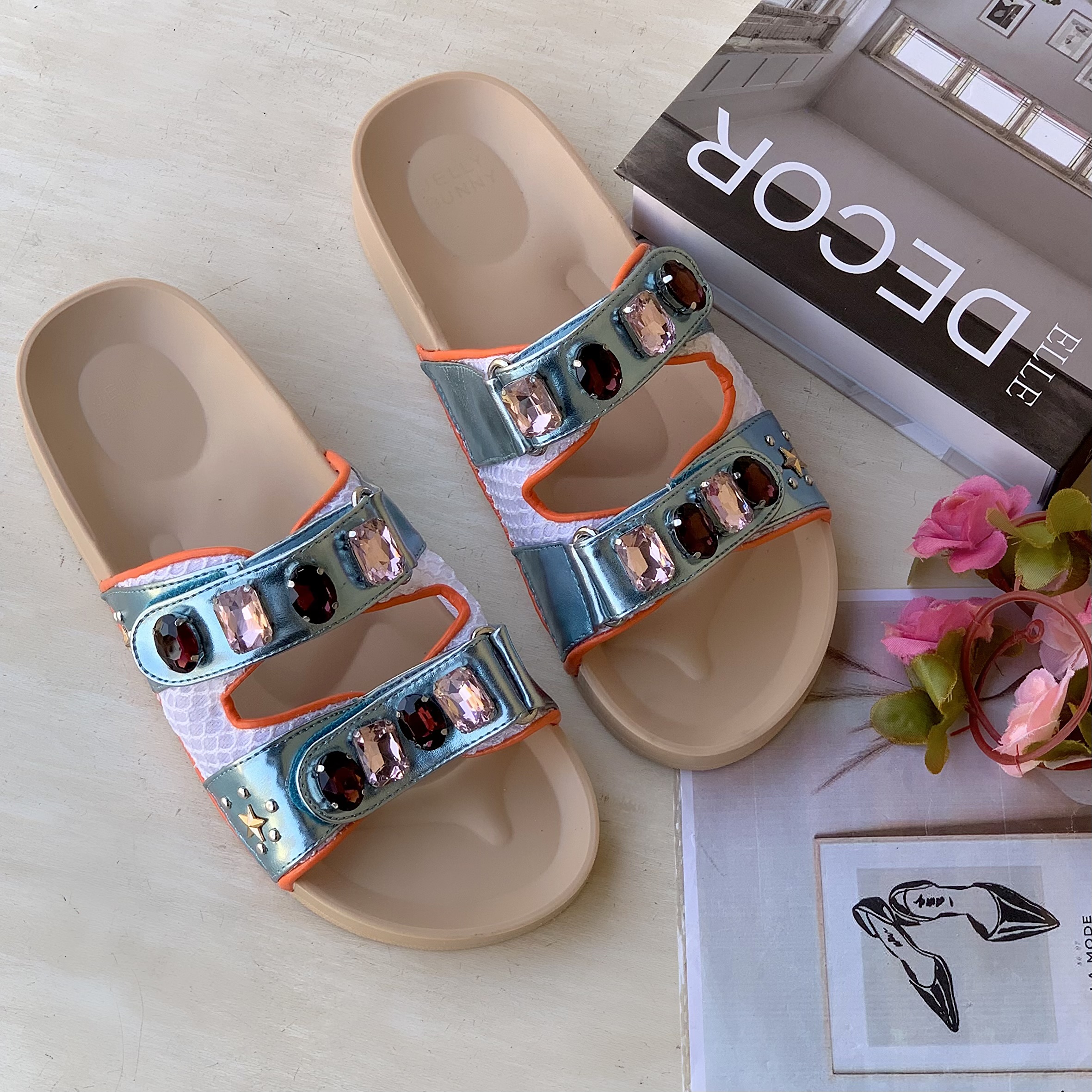 Diamond Crested Slippers 💎