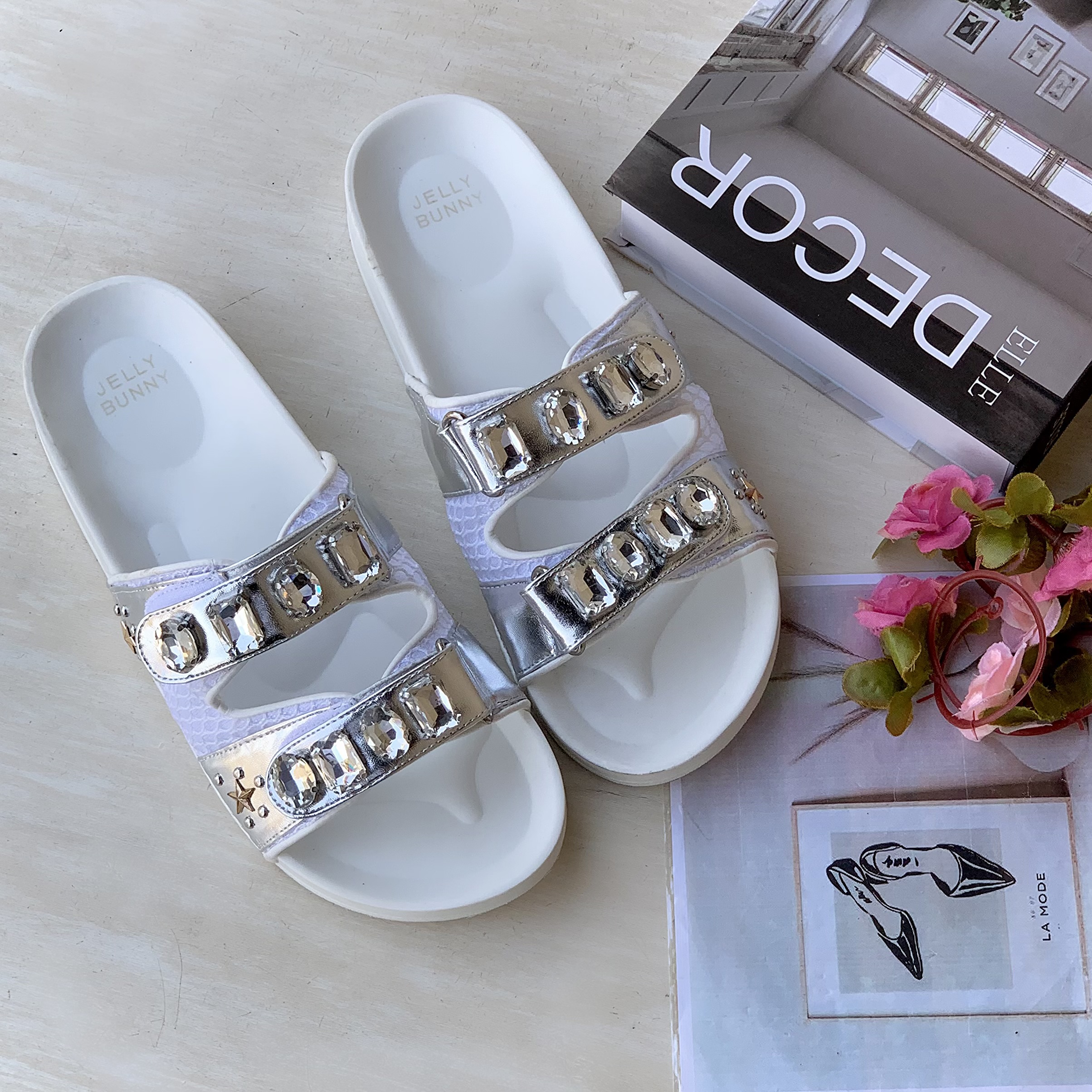 Diamond Crested Slippers 💎