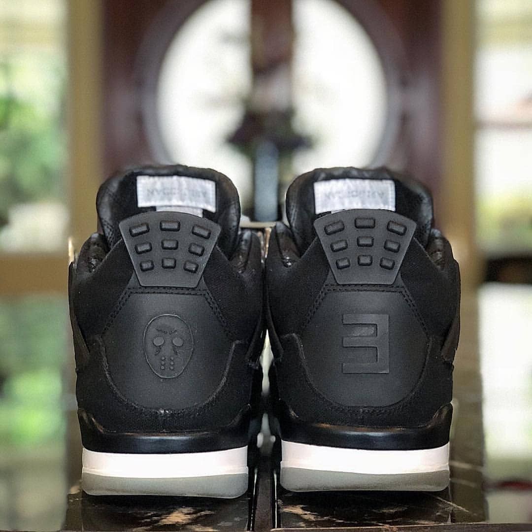Premium Eminem Jordan 4 black