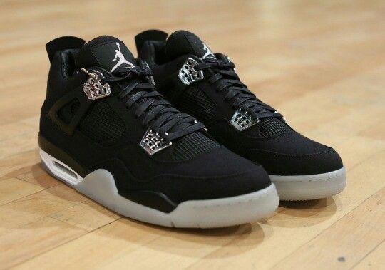 Premium Eminem Jordan 4 black