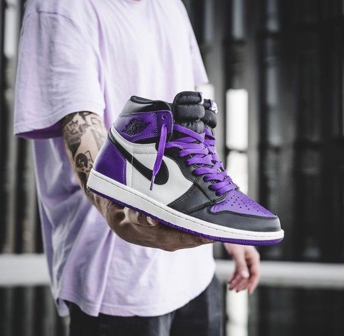Premium Quality Jordan Hightop purple OG  Court