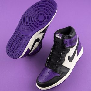 Premium Quality Jordan Hightop purple OG  Court
