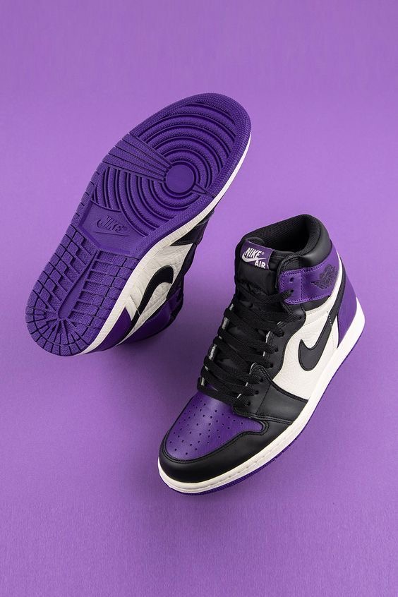 Premium Quality Jordan Hightop purple OG  Court