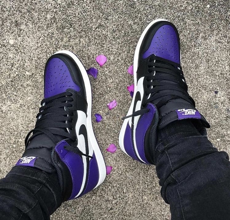 Premium Quality Jordan Hightop purple OG  Court