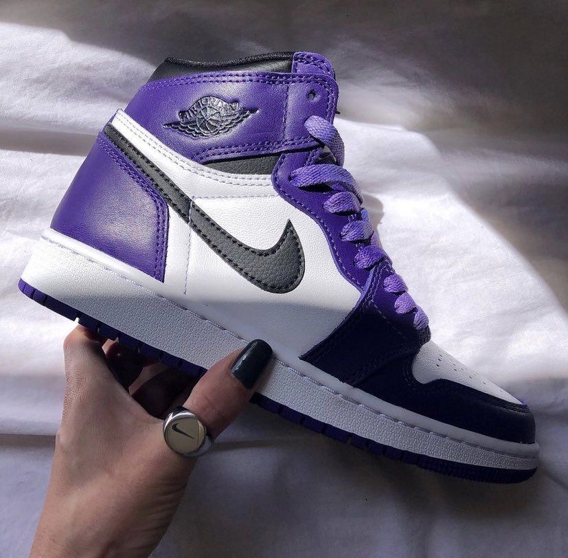 Premium Quality Jordan Hightop purple OG  Court