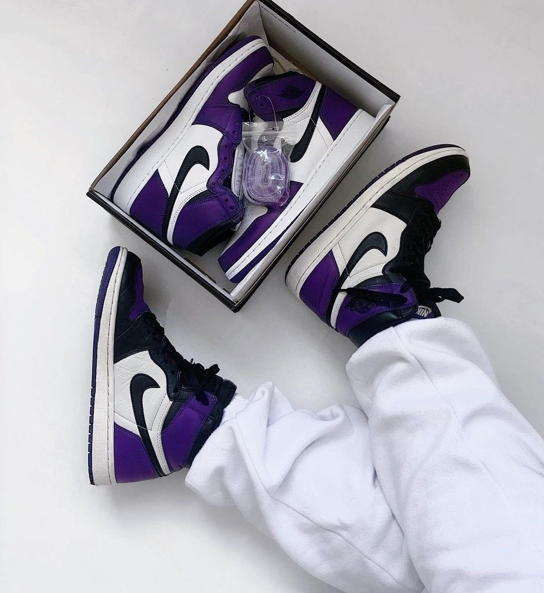 Premium Quality Jordan Hightop purple OG  Court