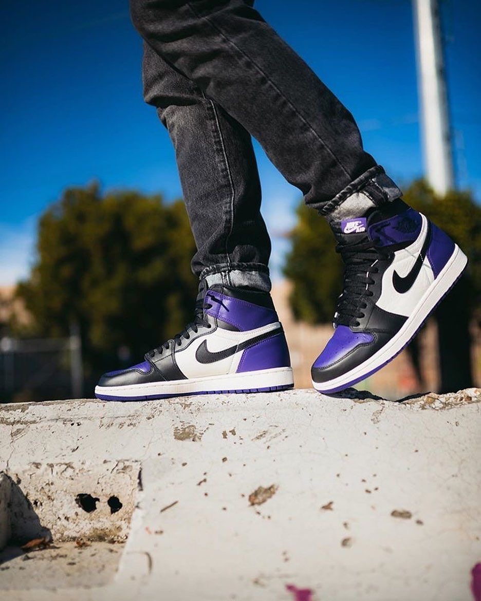 Premium Quality Jordan Hightop purple OG  Court