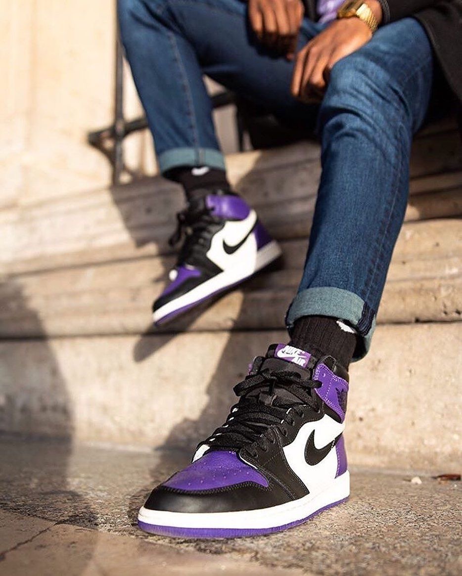 Premium Quality Jordan Hightop purple OG  Court