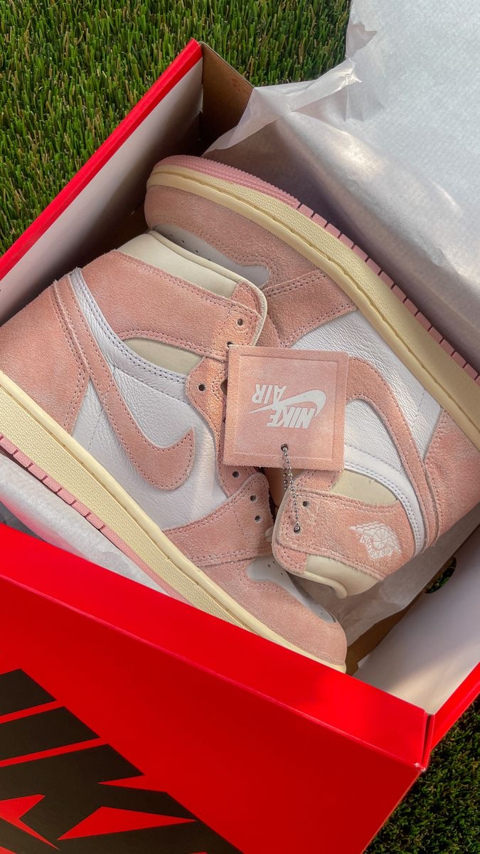 Premium Quality Hightop Jordan pink and white