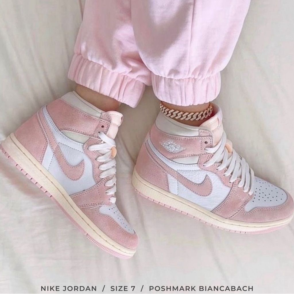 Premium Quality Hightop Jordan pink and white