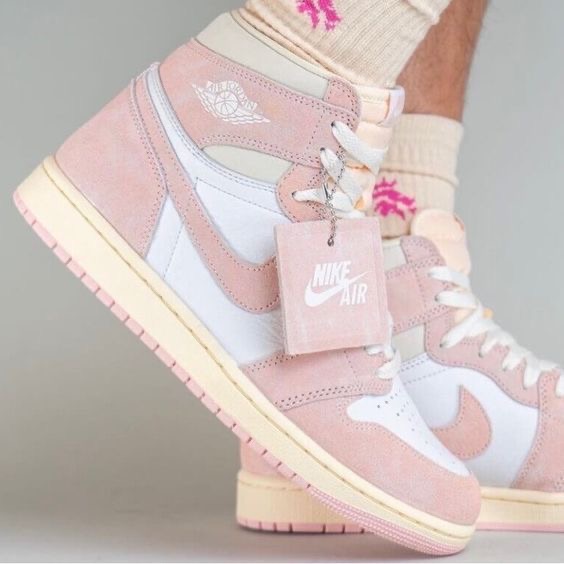 Premium Quality Hightop Jordan pink and white