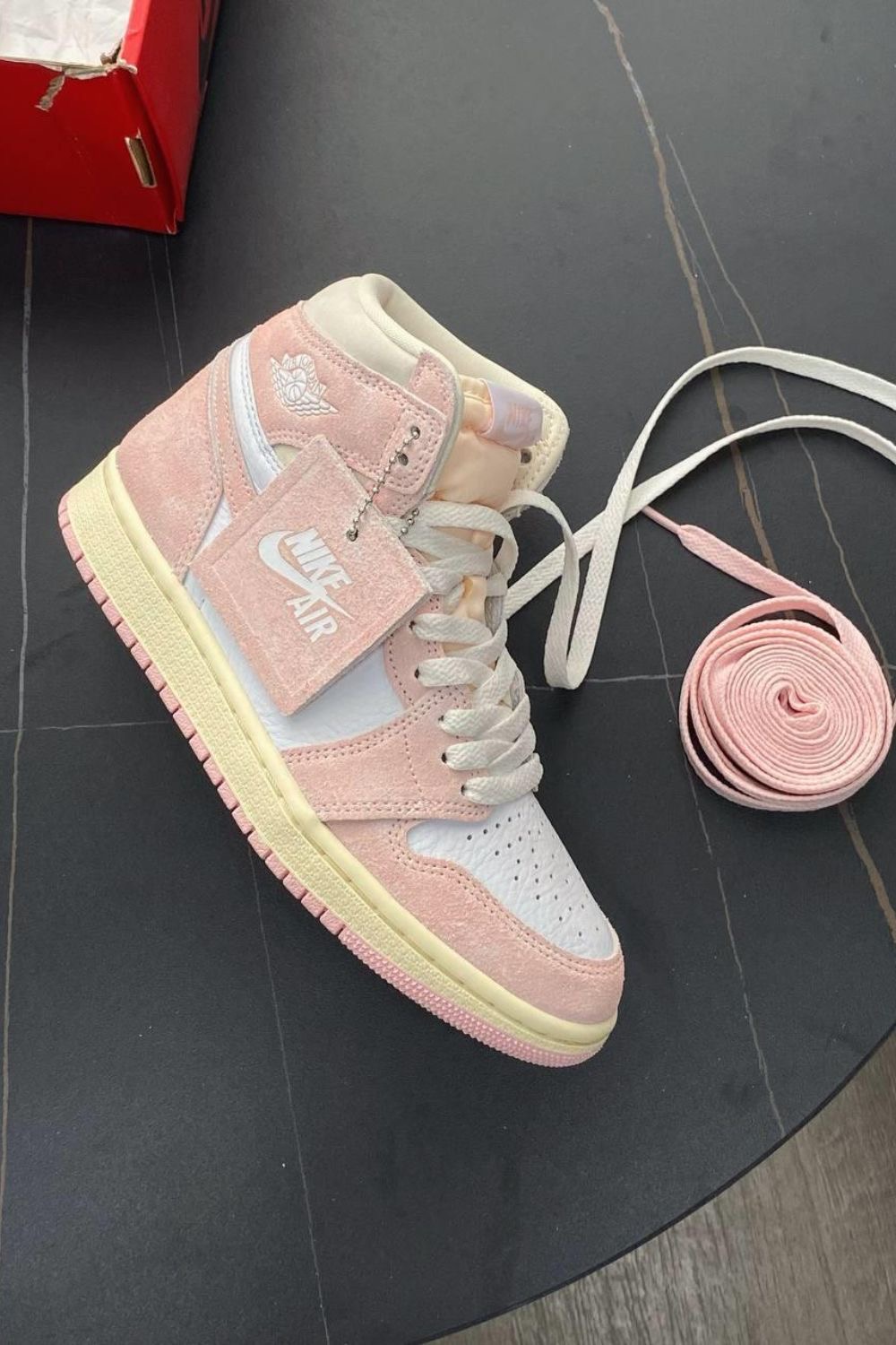 Premium Quality Hightop Jordan pink and white