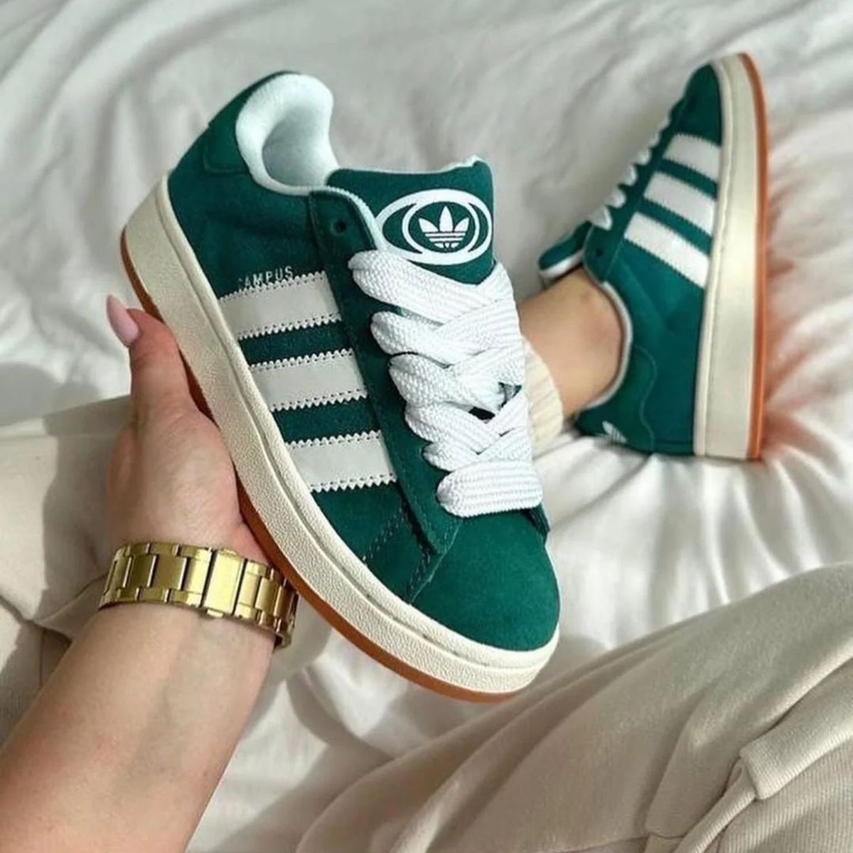 Premium Quality Green Adidas Campus