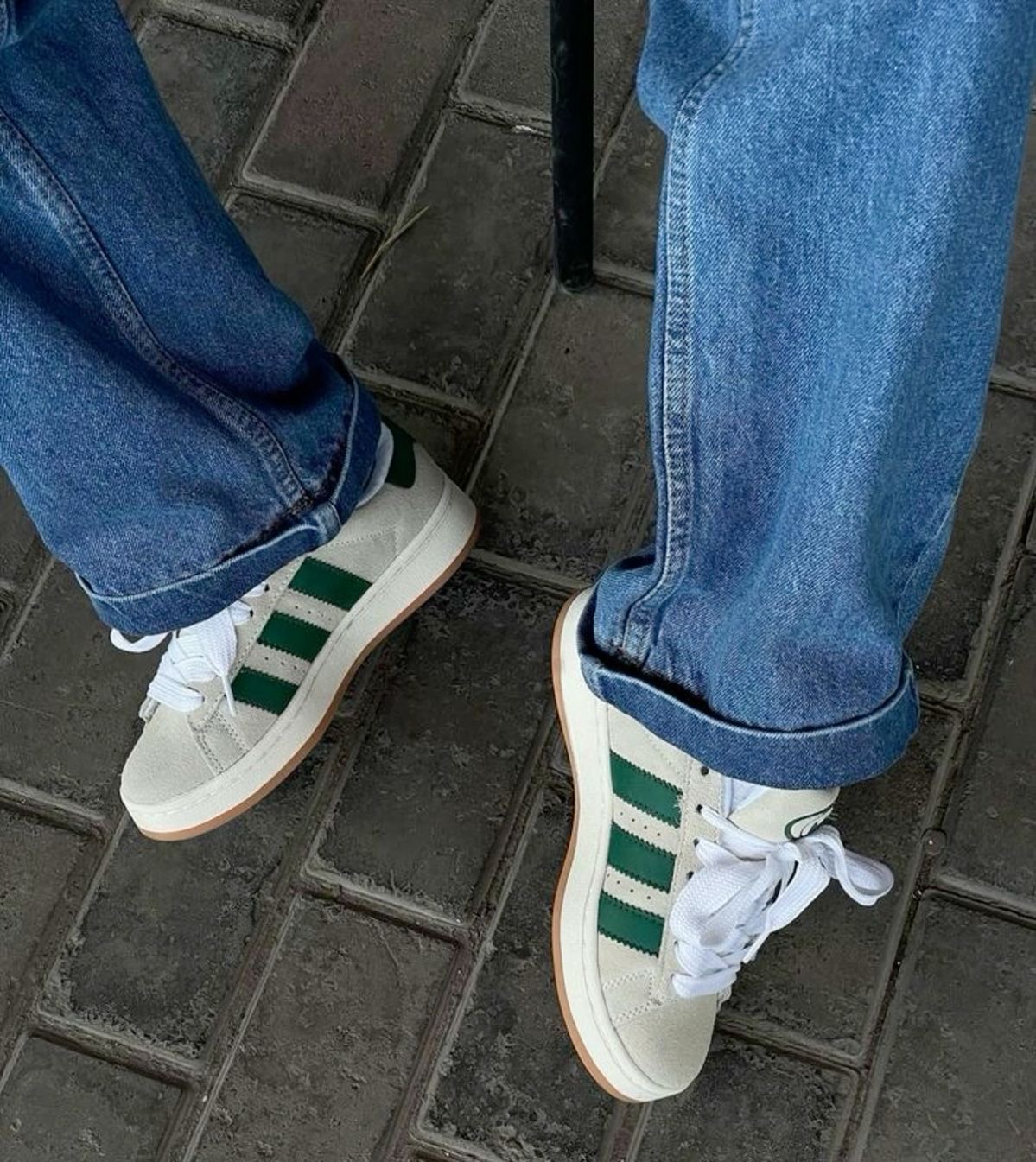 Premium Quality Ash and green Adidas Campus