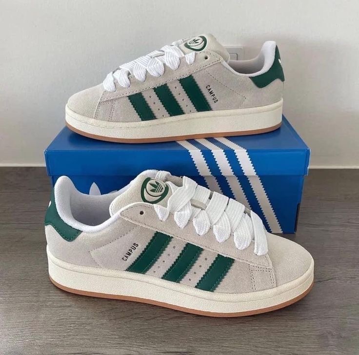 Premium Quality Ash and green Adidas Campus