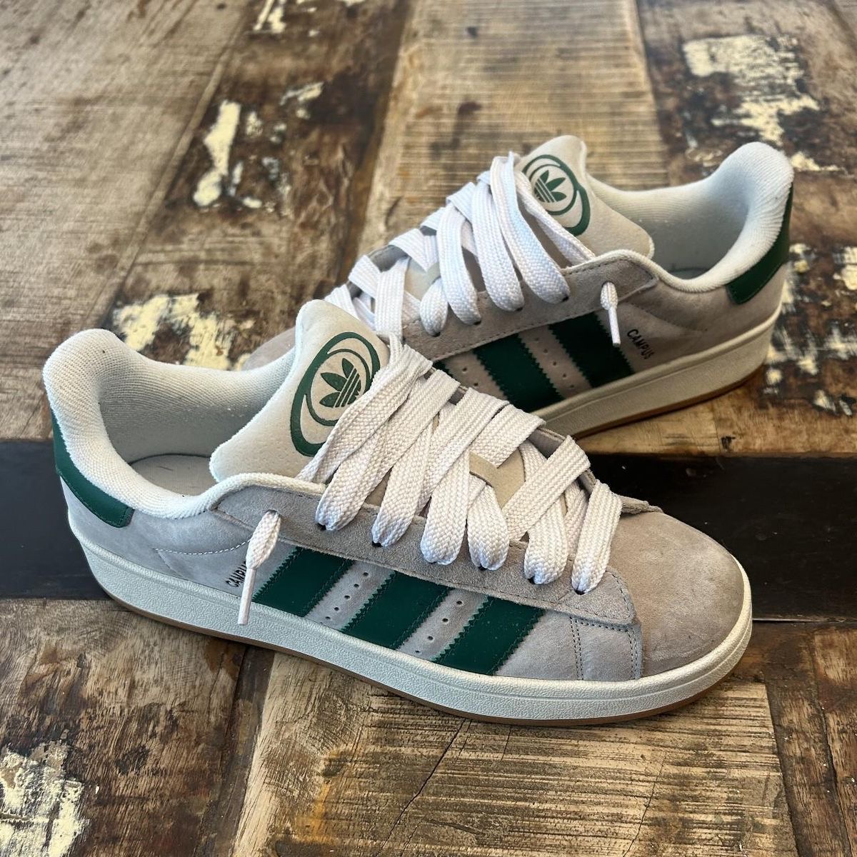 Premium Quality Ash and green Adidas Campus