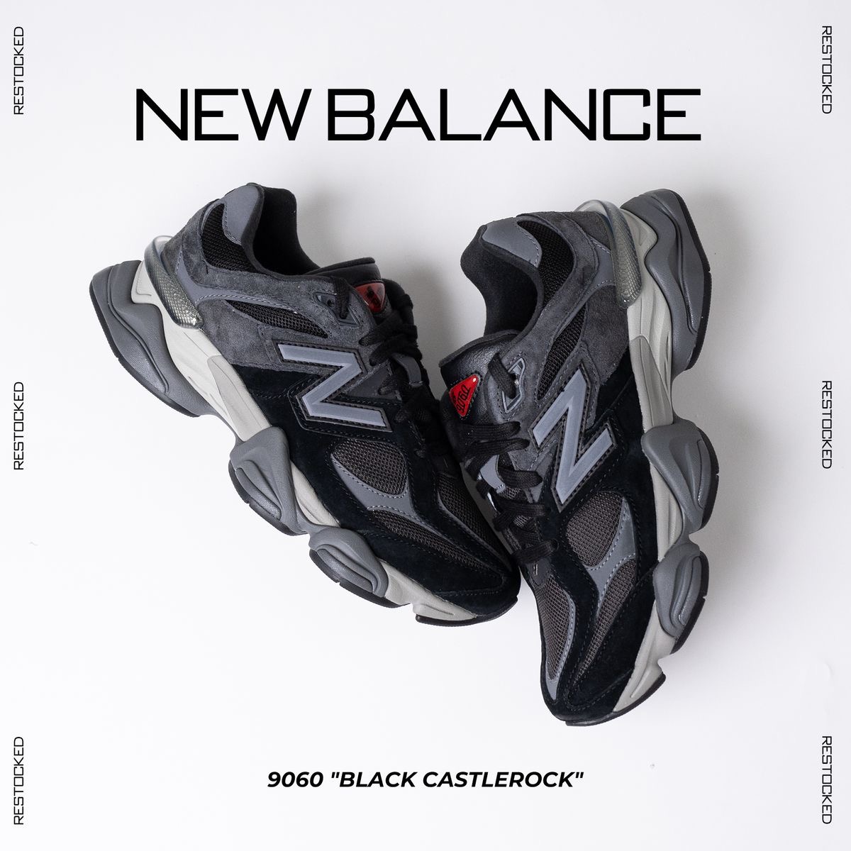 Small Size Premuim Quality NB 9060  black &ash