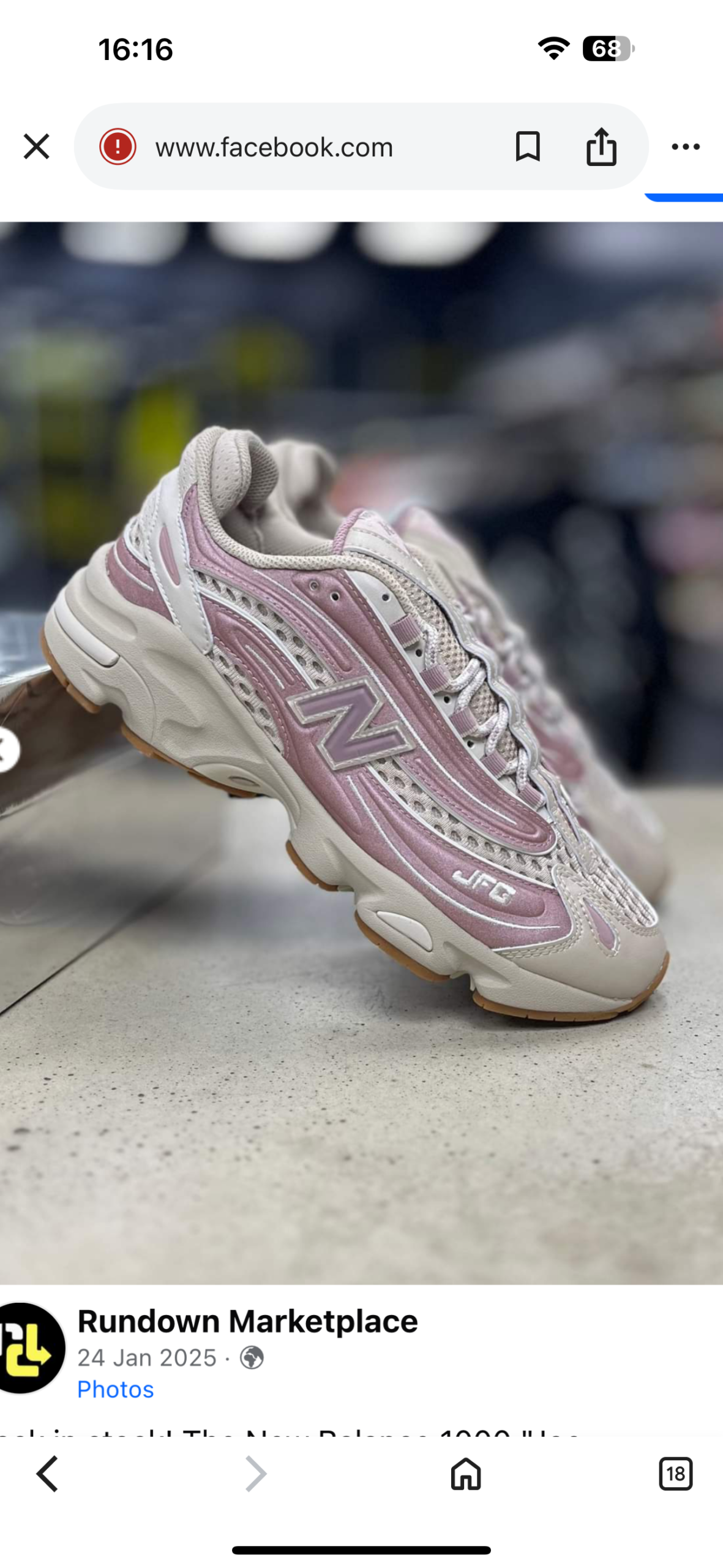 New Balance 1000 Light Pink Premium Quality