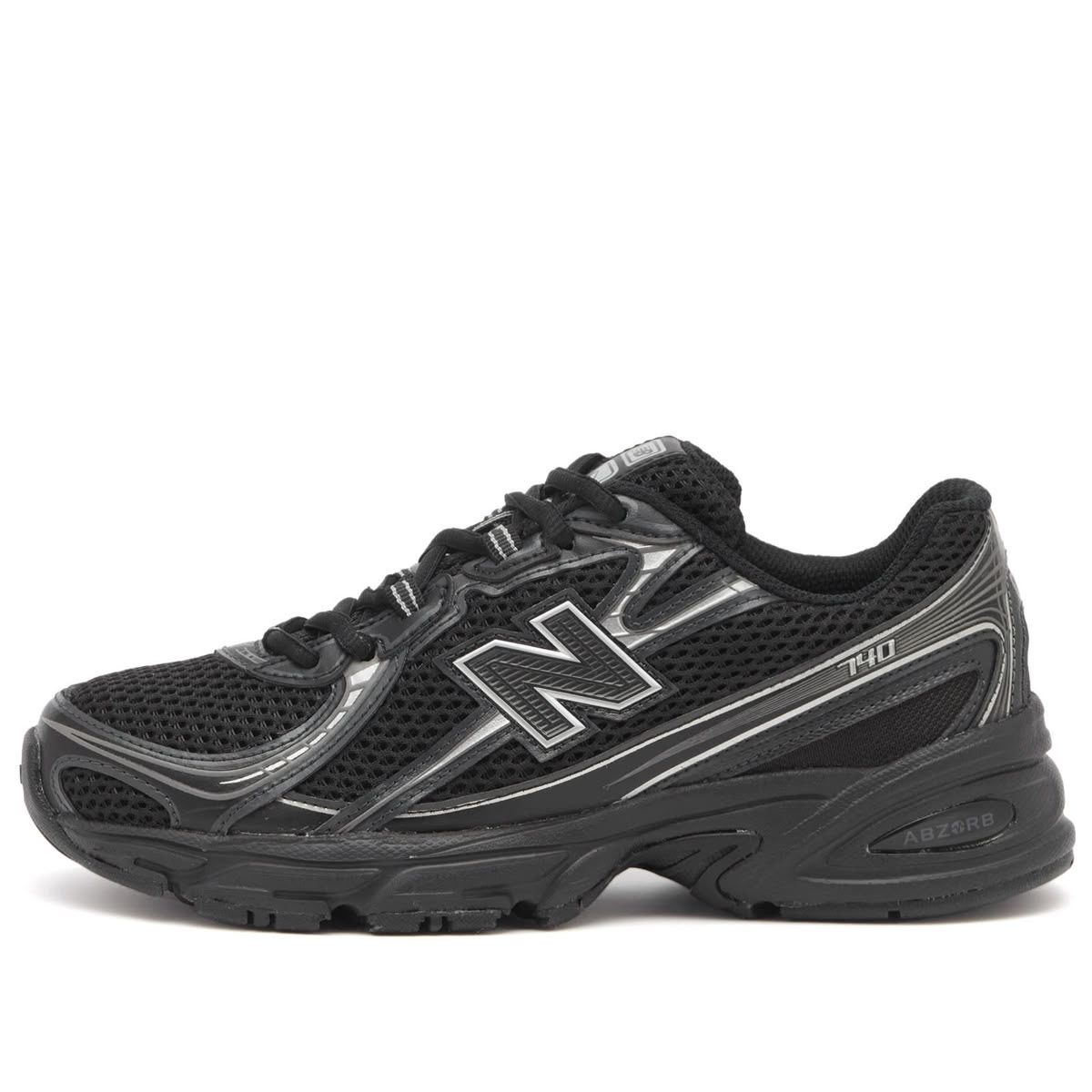 Black New Balance 740 .Premium Quality
