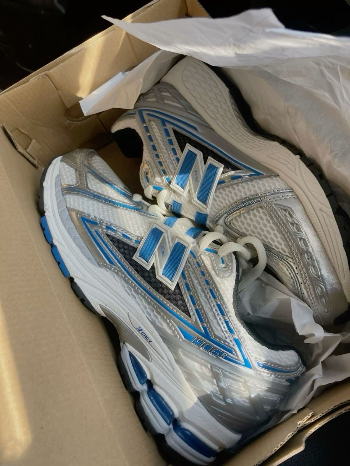 NB 1906 WHITE AND BLUE ( Premium Quality)