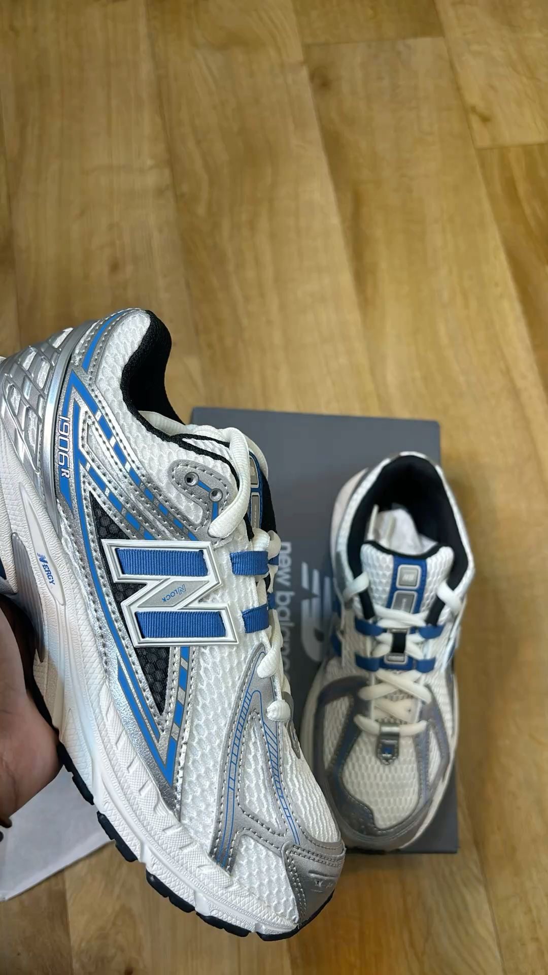 NB 1906 WHITE AND BLUE ( Premium Quality)