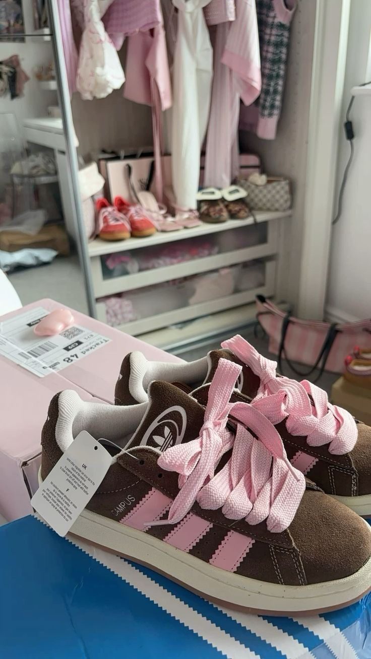 Adidas Campus Chocolate & Pink Premium Quality