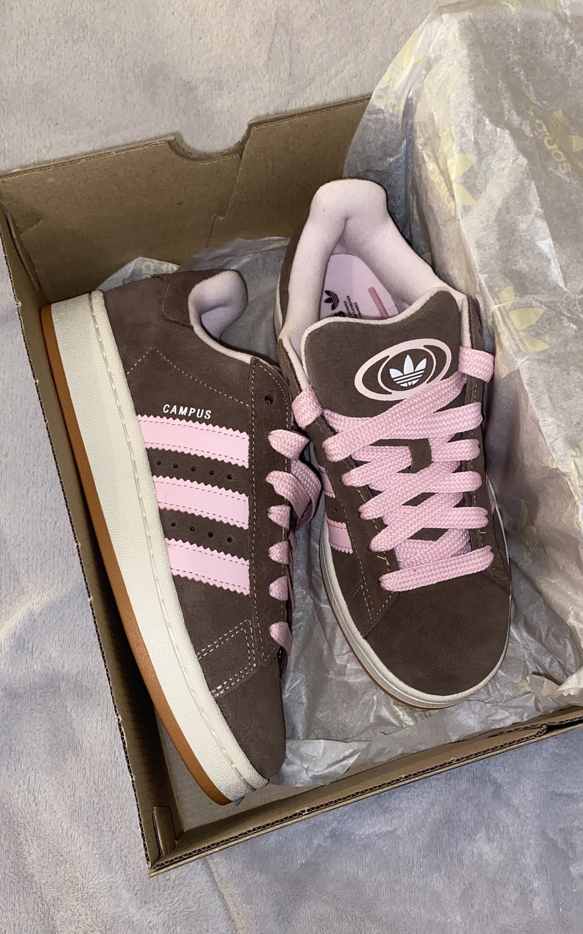 Adidas Campus Chocolate & Pink Premium Quality
