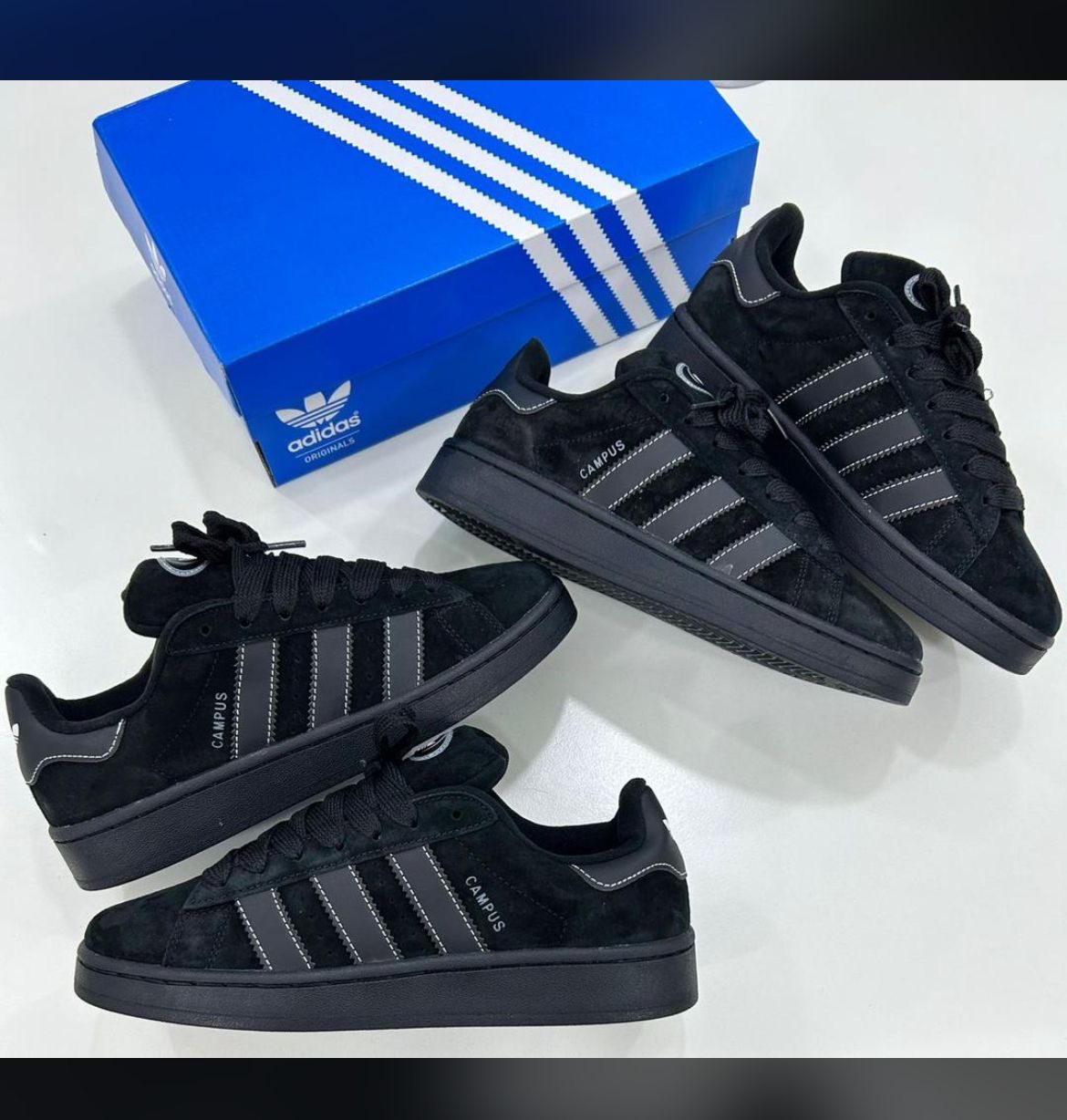 ALL BLACK ADIDAS CAMPUS 00s Premium Quality
