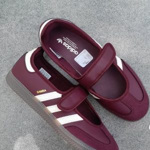 Wine Adidas Samba Mary Jane Ballerina