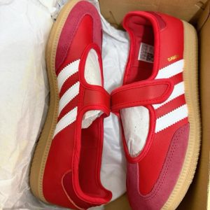Red Adidas Samba Mary Jane Premium