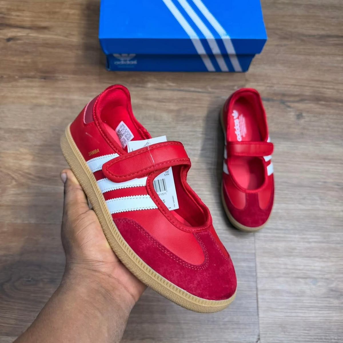 Red Adidas Samba Mary Jane Premium