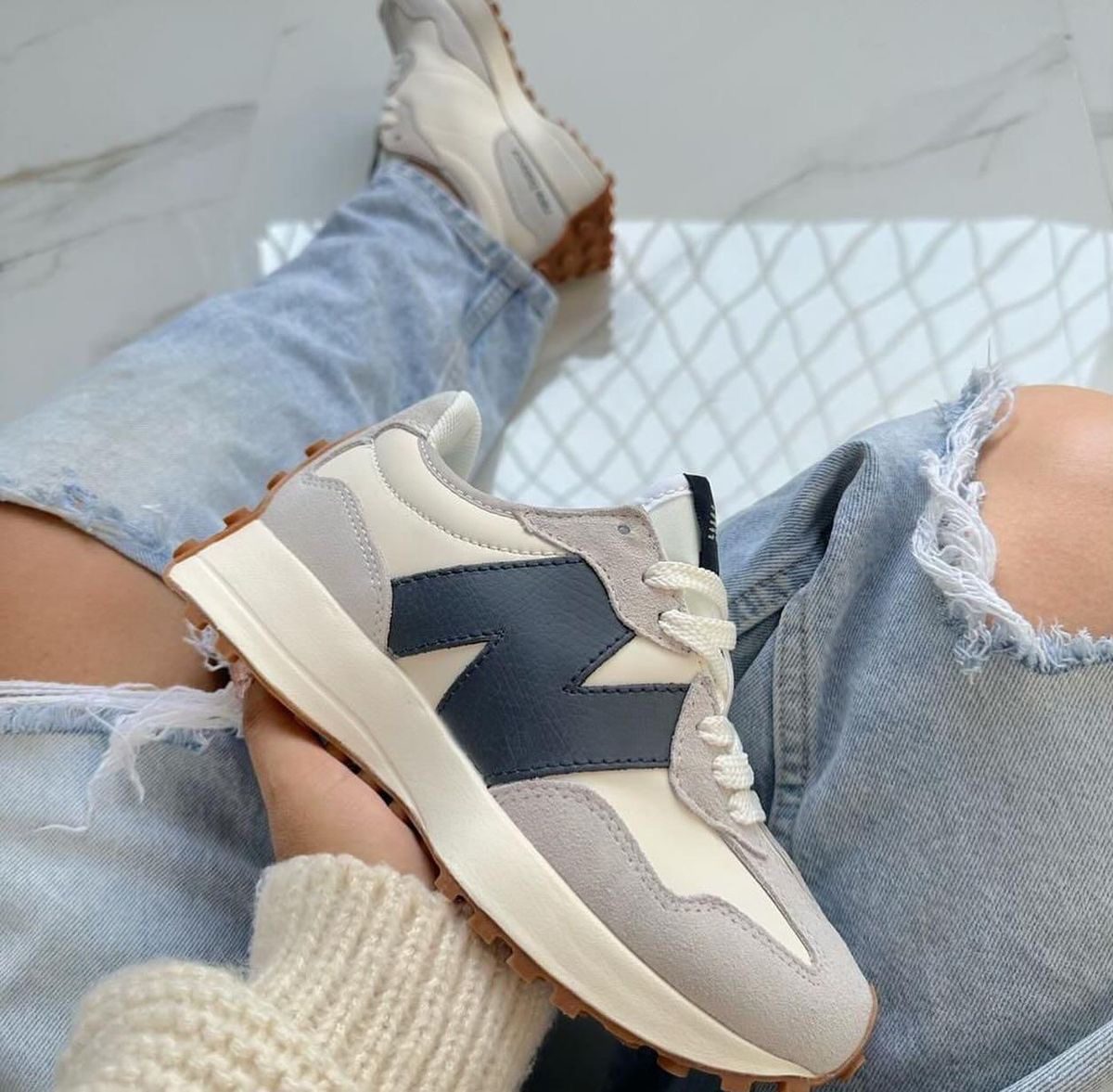 NB 327 Moonbeam Outerspace blue Premium Quality